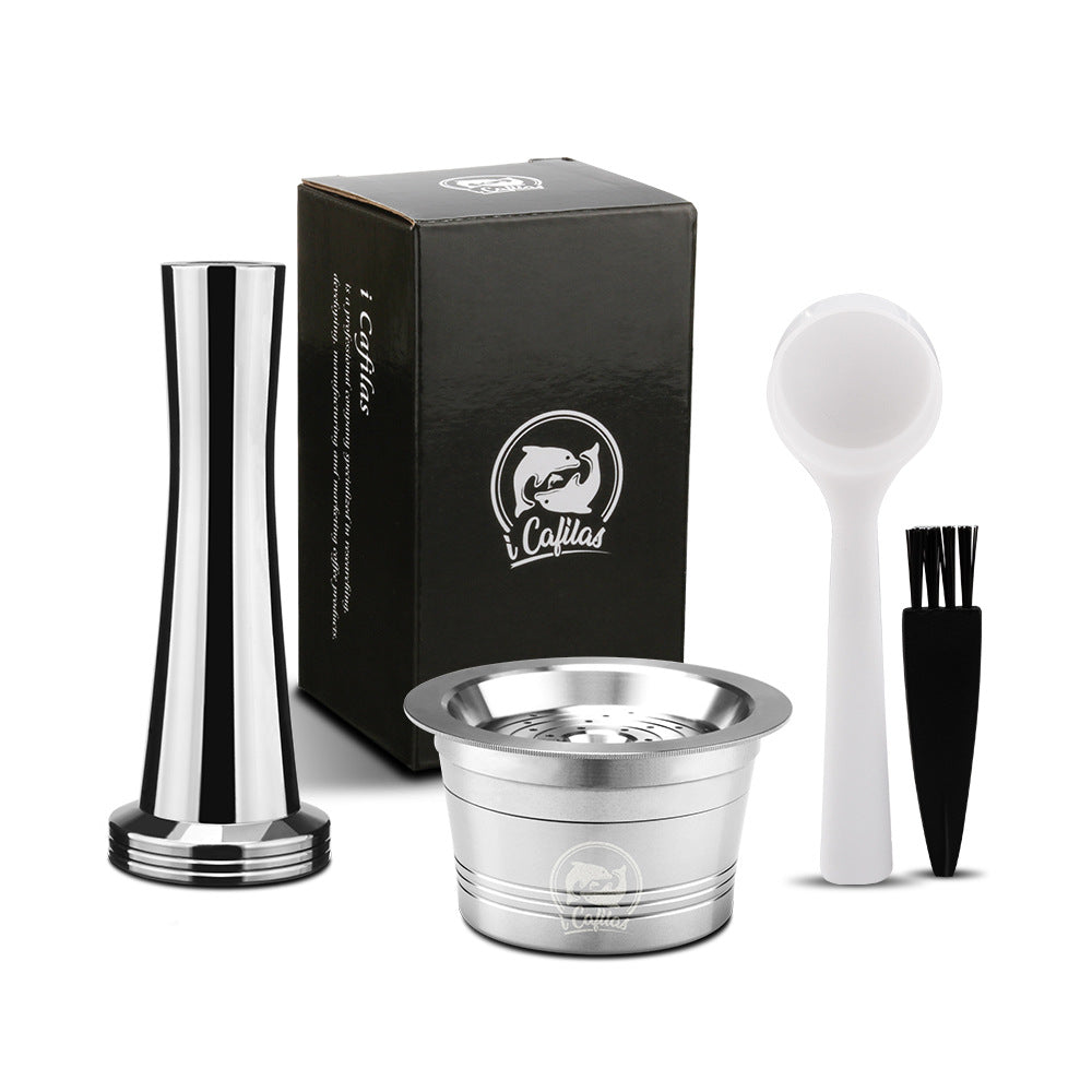 Compatible with Cafissimo Capsule Coffee Machines, Stainless Steel Filter Coffee Makers, with Reusable Shells