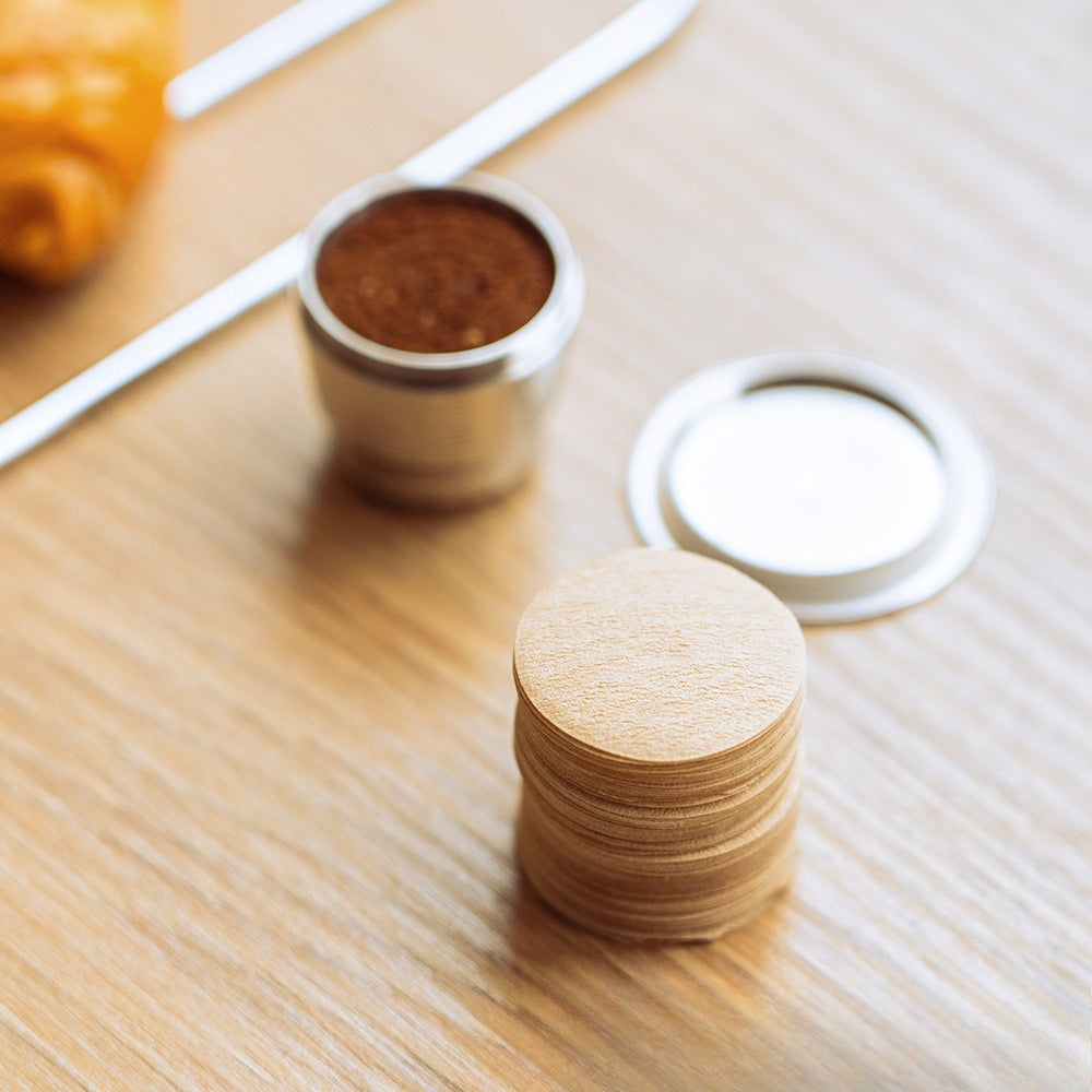 Filter Paper Coffee Powder Cover Dustproof and Easy To Clean Stainless Steel Coffee Filter Cup Nestle Capsule Filter Paper