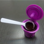 8Ml Milk Powder Spoon Plastic Spoon Coffee Spoon Tableware Flat Bottom Small White Spoon Household Meal Spoon White