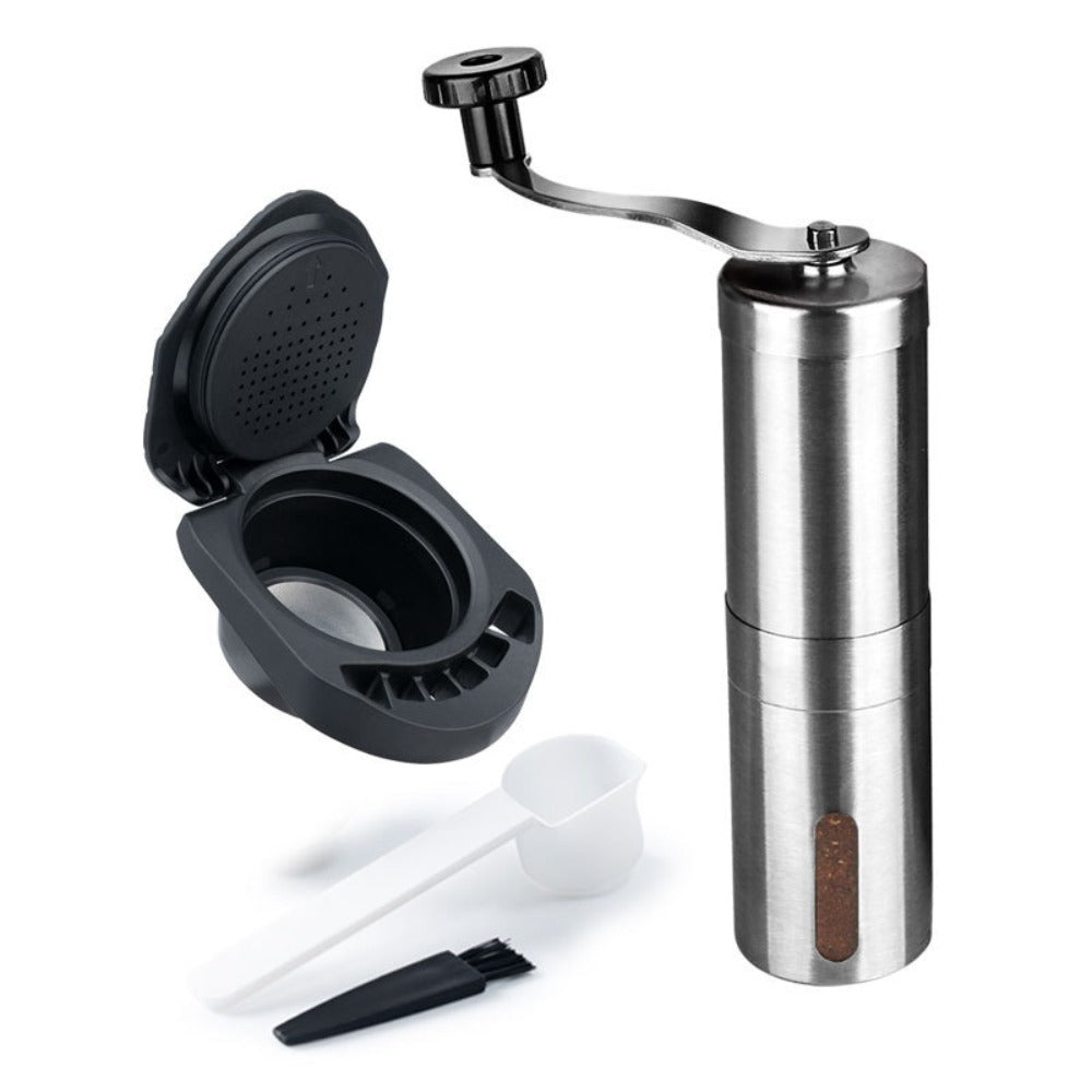 Duoqu Coors Coffee Machine Plus Powder Tray Filter Reuse American Office Manual Bean Grinder