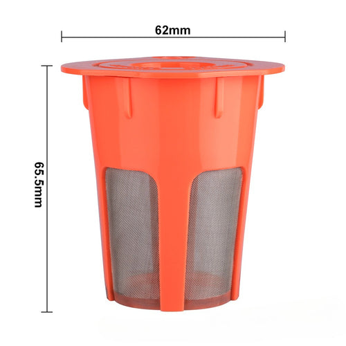 Americano Large Orange Keurig 2.0 Filler Coffee Filter Replacement Reusable K Cup