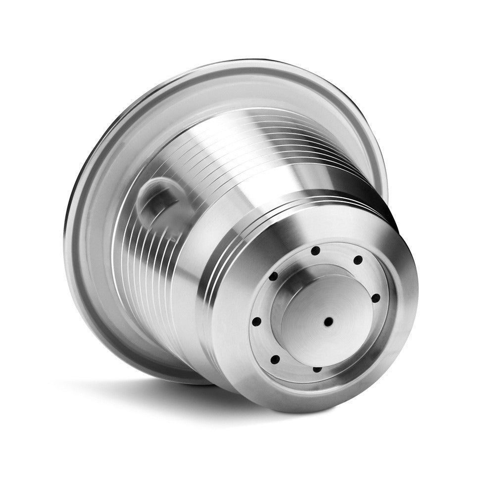 Compatible with Nestlé's Repeated Use of Square Hole Stainless Steel Coffee Filter Capsule Shell Food Grade Coffee Powder Shell Spoon Brush