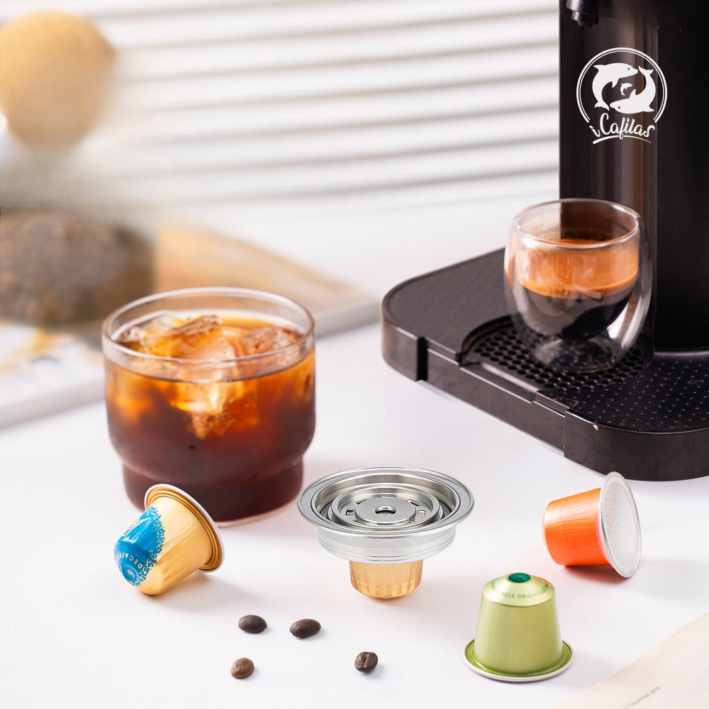 Compatible with VERTUO NEXT, POP Adapters Reusable Conversion Filter G Cup To Small Capsule