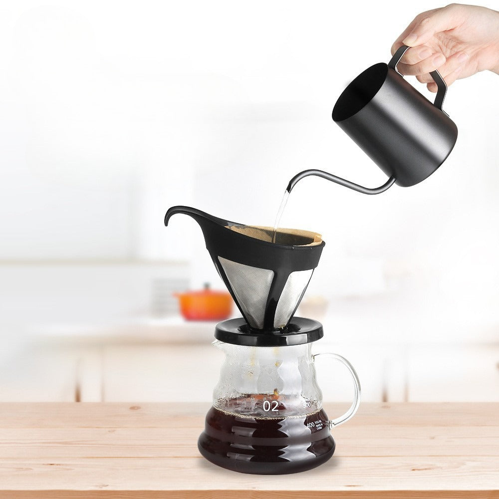 Hand Brewing Coffee Pot Set Coffee Filter Cup Slim Mouth Filter Pot Hand Brewing Cup Sharing Pot Holiday Gift