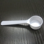 8Ml Milk Powder Spoon Plastic Spoon Coffee Spoon Tableware Flat Bottom Small White Spoon Household Meal Spoon White