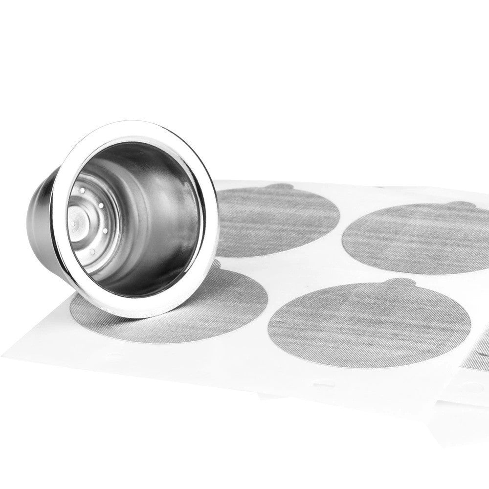 Aluminum Foil Cover Set Stainless Steel Coffee Capsule Cup Nestle Capsule Multiple Times Filled Coffee Filter