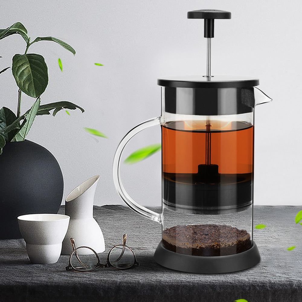 Modern Simple Method Press Pot Coffee Pot Filter Press Teapot Filter Cup Hand Brew Pu'er Tea Glass Brew Teapot