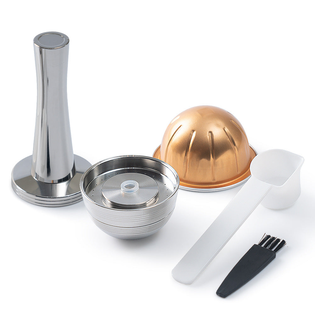 Compatible with Vertuo Next Reusable Filled Coffee Filter 80/150/230ml Coffee Capsule Shell