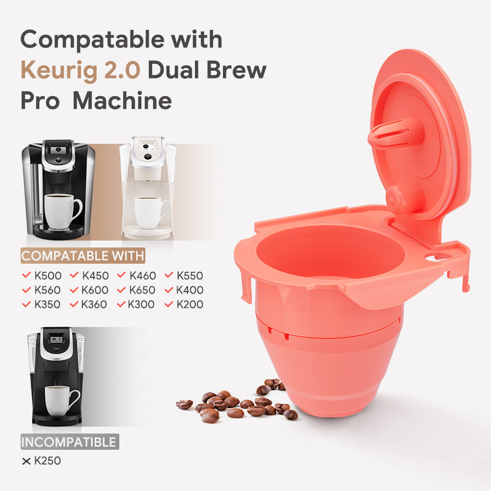 Reuse Keurig 2.0 Direct Powder Holder All-in-one Machine Coffee Capsule K Cup Large Filter Cup Powder Holder
