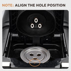 Recyclable Ninja coffee machine Stainless steel 3-hole K-cup coffee capsule cup with filter paper cup