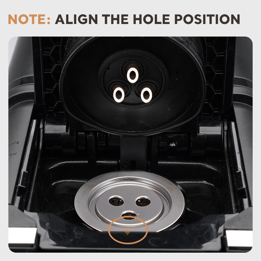 Recyclable Ninja coffee machine Stainless steel 3-hole K-cup coffee capsule cup with filter paper cup