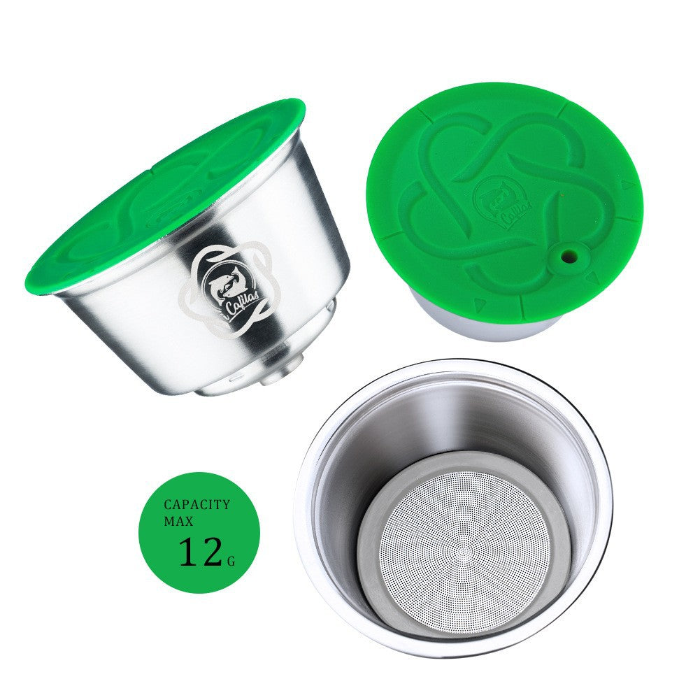 The Cools Coffee Machine Reuses Grease Stainless Steel Coffee Capsule Shell Coffee Utensils and Filter Cups