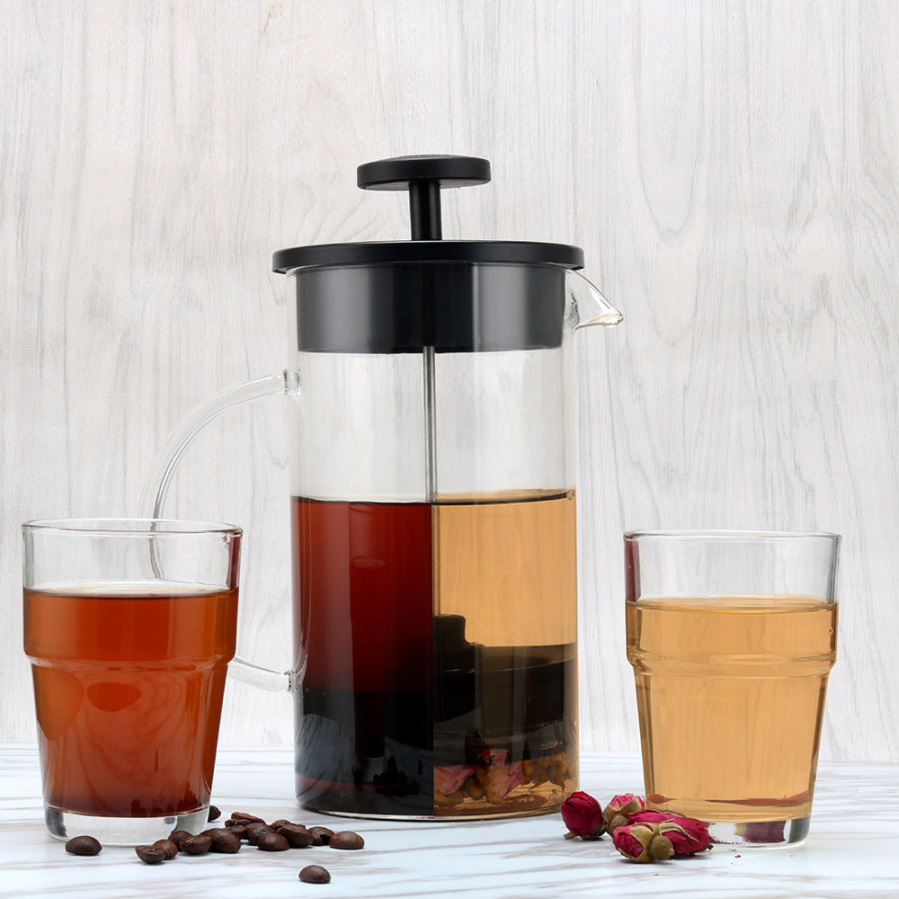 Modern Simple Method Press Pot Coffee Pot Filter Press Teapot Filter Cup Hand Brew Pu'er Tea Glass Brew Teapot