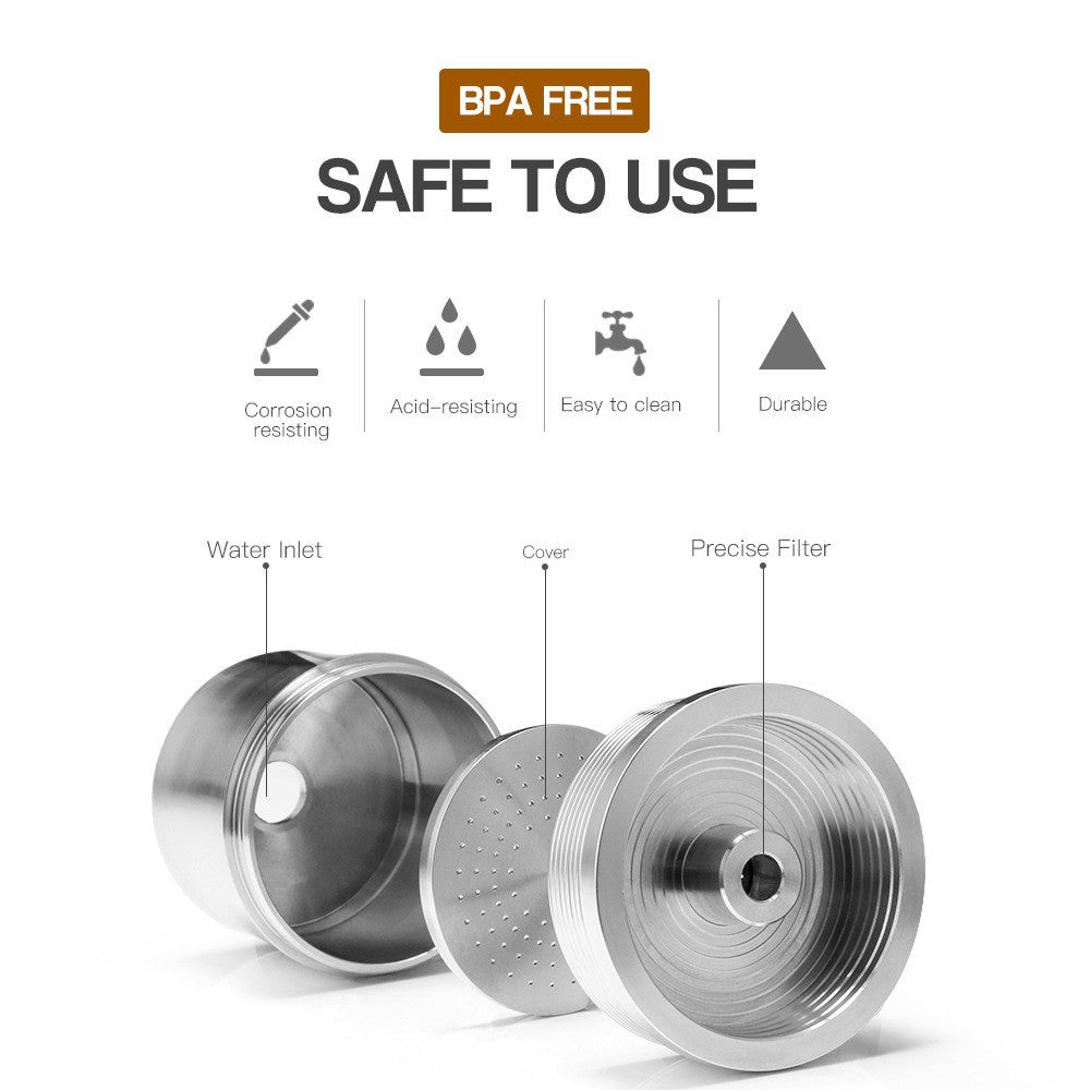 Compatible Models Illy Coffee Capsule Shell Repeated Cycle Italian Filter 304 Stainless Steel Concentrated Shell Y5y9