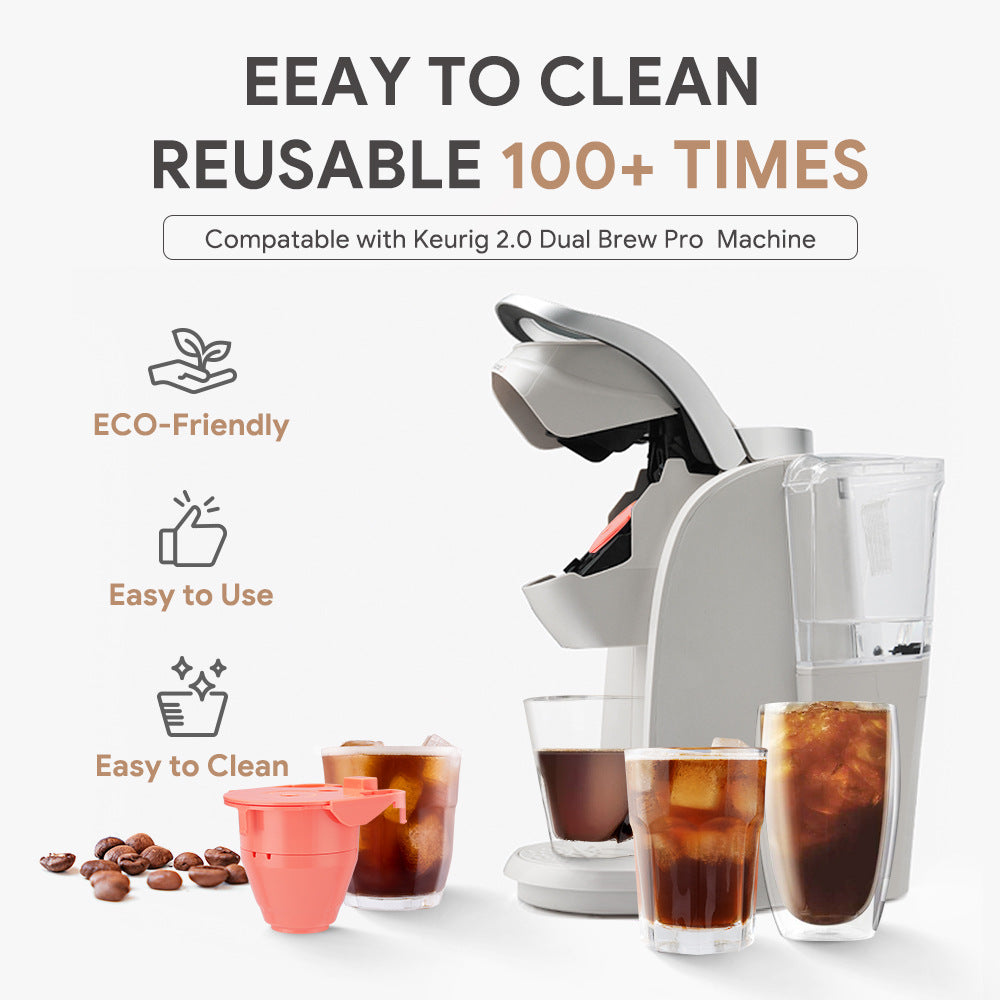 Reuse Keurig 2.0 Direct Powder Holder All-in-one Machine Coffee Capsule K Cup Large Filter Cup Powder Holder