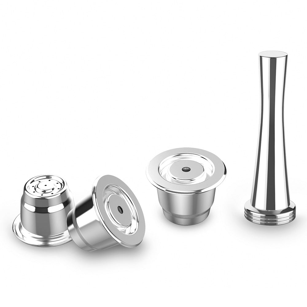 NESPRESSO Reusable Stainless Steel Nescafe Capsules Reusable DIY Capsules 3 Pcs