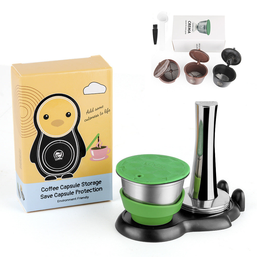 DOLCE Lumio Coffee Machine Filled Coffee Capsule Recycling Shell Stainless Steel Filter Housing