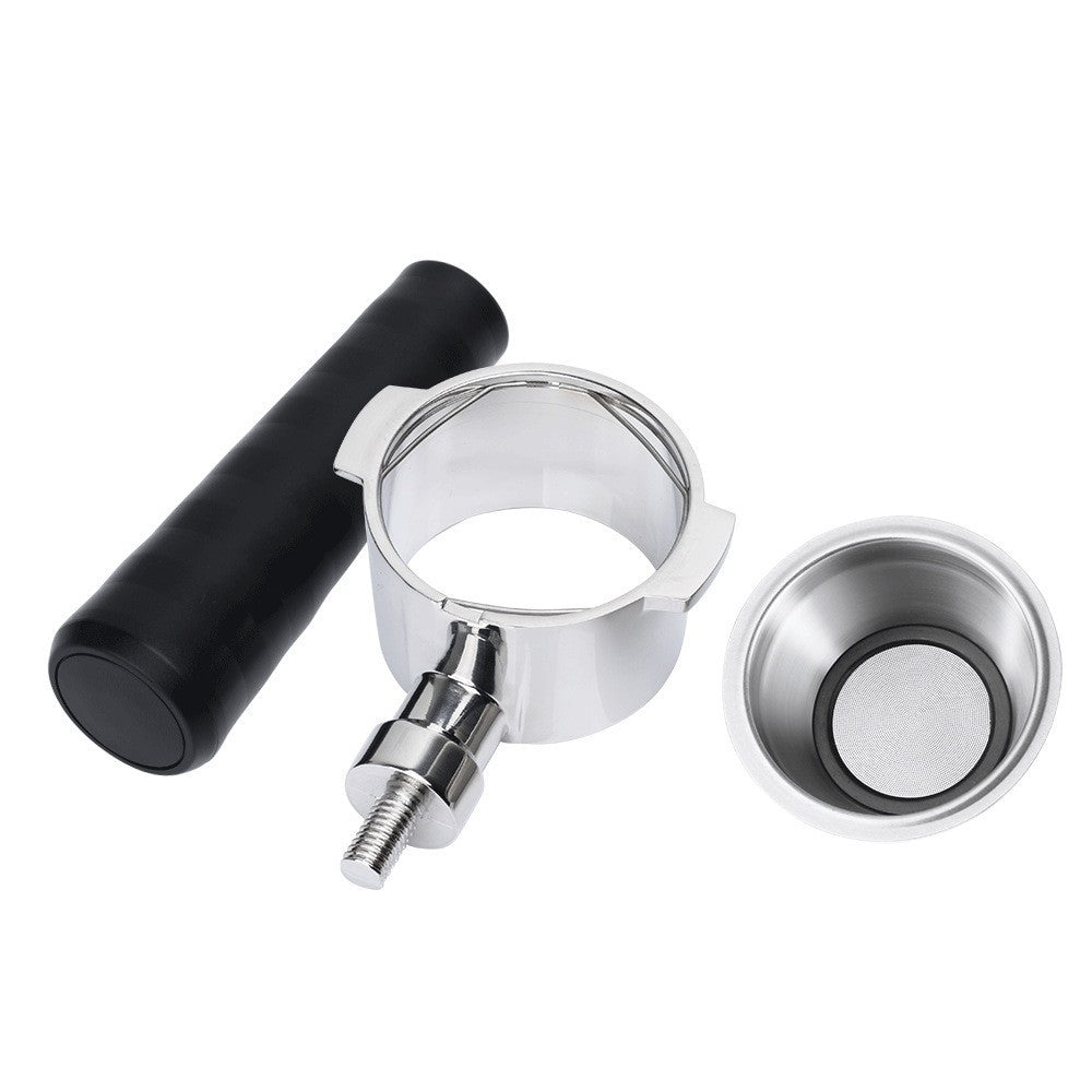 Delong Italian Coffee Machine Modified Bottomless Handle 51mm Stainless Steel Two-ear Erjiao Delong Handle Filter Accessories
