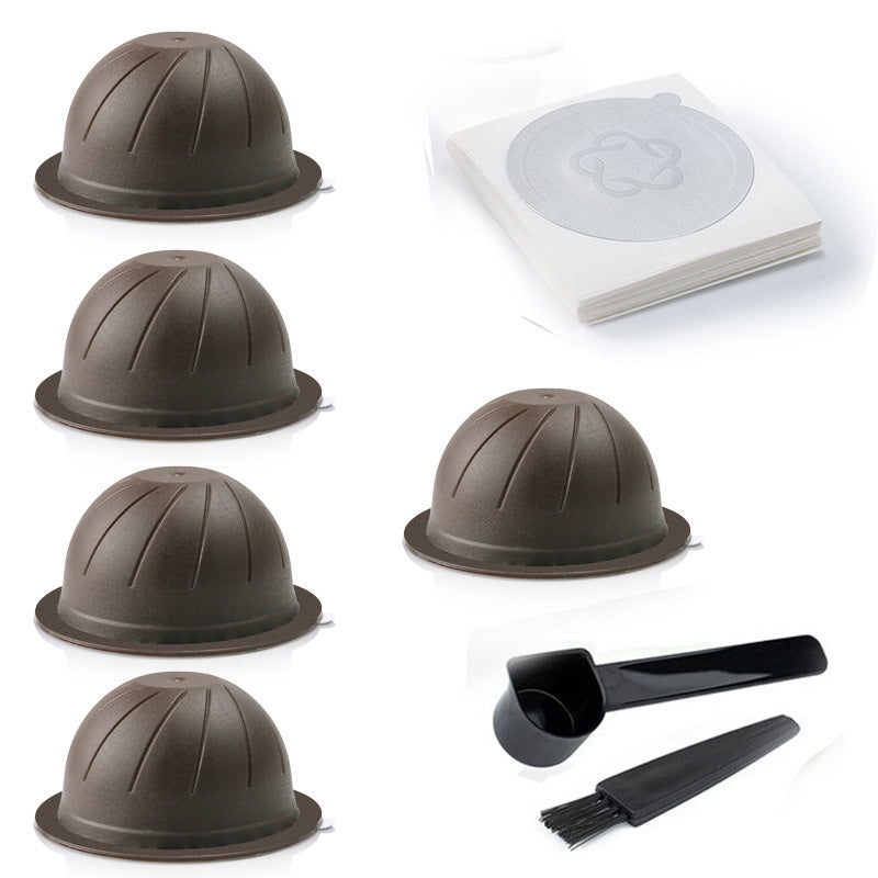 Nestle Vertuo Coffee Machine Reusable 150/230ml Coffee Capsule Cup 40pcs Aluminum Foil Set