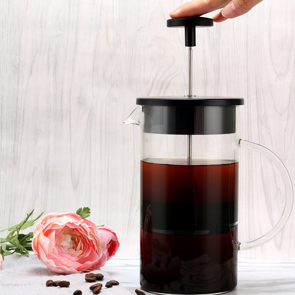 Modern Simple Method Press Pot Coffee Pot Filter Press Teapot Filter Cup Hand Brew Pu'er Tea Glass Brew Teapot