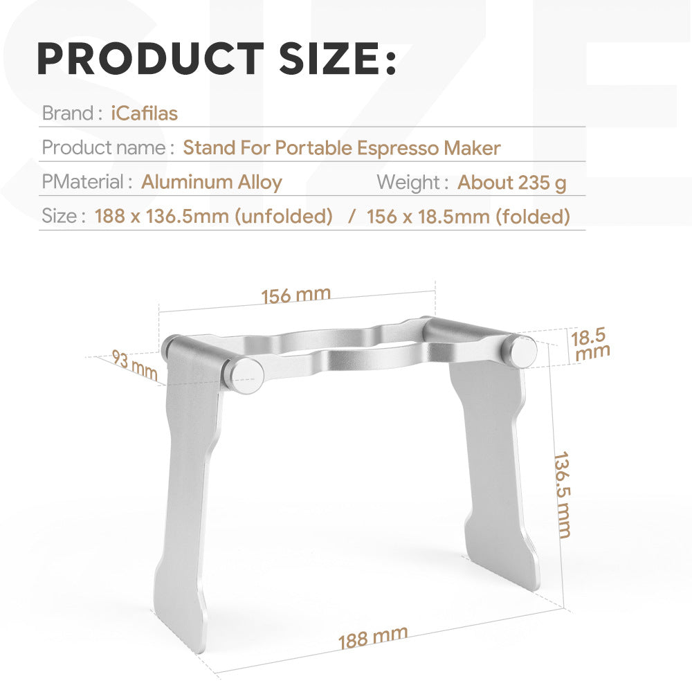 Accessories Coffee Machine Holder Outdoor Household Small Mini Capsule Coffee Machine Travel Car Heating Extraction Holder