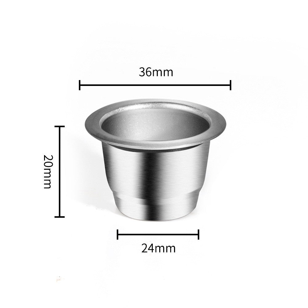 Aluminum Foil Cover Set Stainless Steel Coffee Capsule Cup Nestle Capsule Multiple Times Filled Coffee Filter