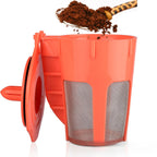 Americano Large Orange Keurig 2.0 Filler Coffee Filter Replacement Reusable K Cup