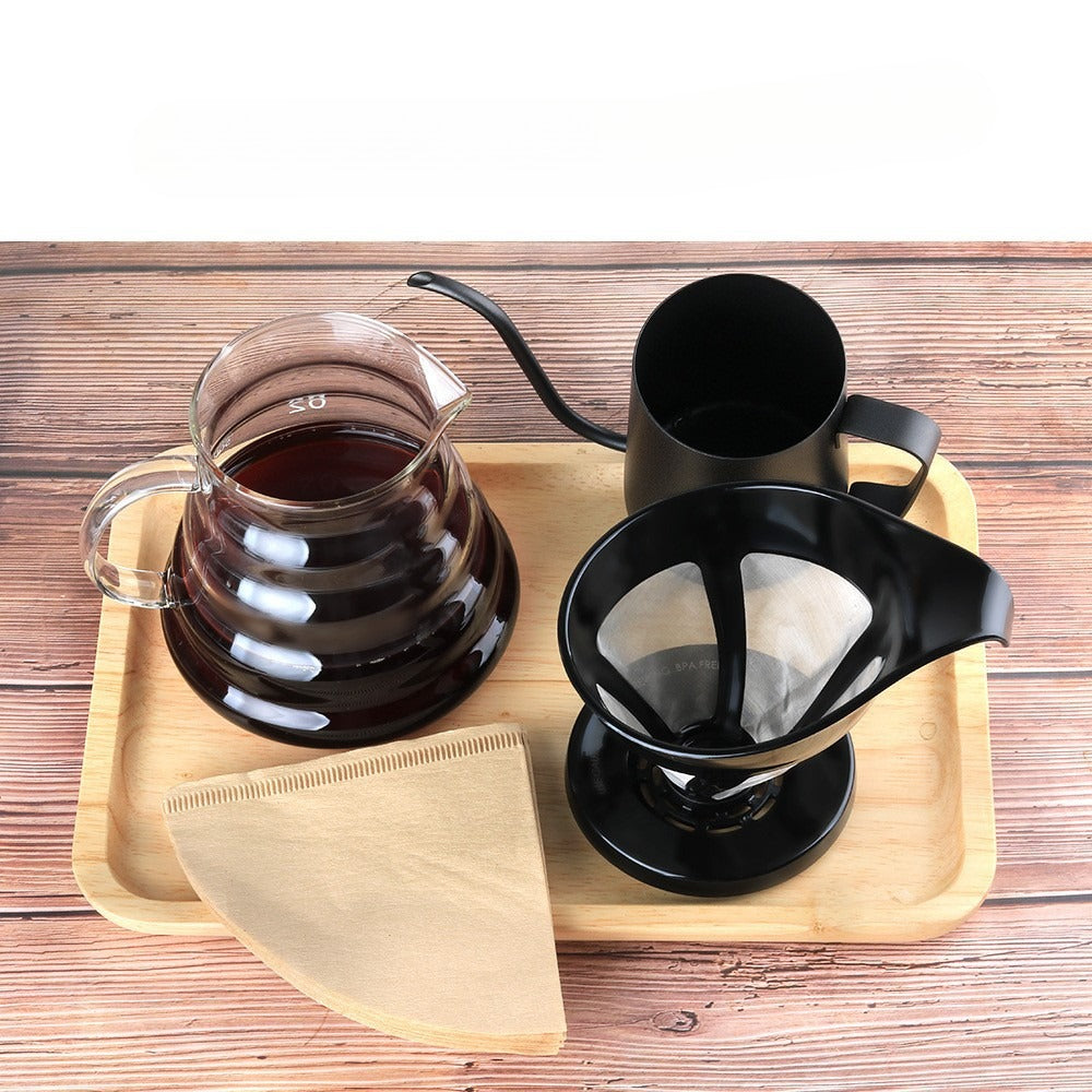 Hand Brewing Coffee Pot Set Coffee Filter Cup Slim Mouth Filter Pot Hand Brewing Cup Sharing Pot Holiday Gift