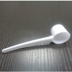 8Ml Milk Powder Spoon Plastic Spoon Coffee Spoon Tableware Flat Bottom Small White Spoon Household Meal Spoon White