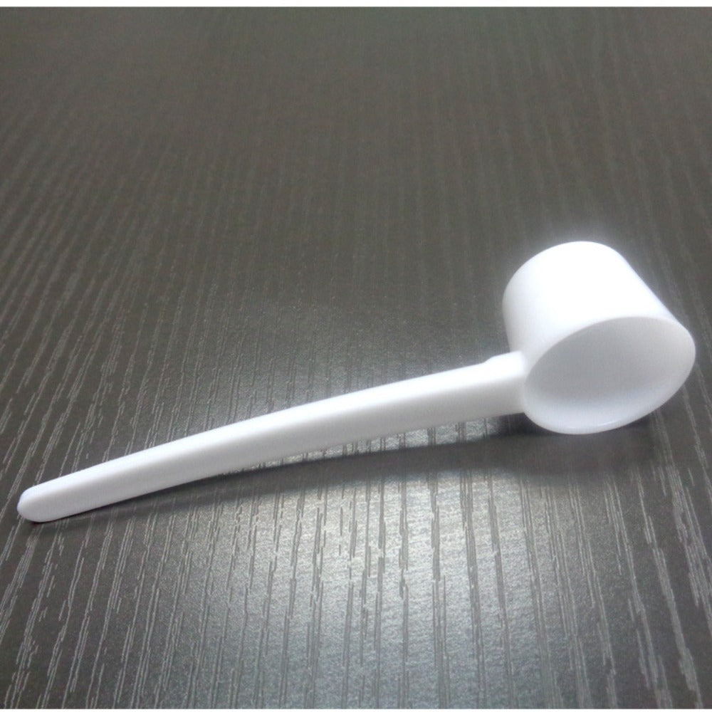 8Ml Milk Powder Spoon Plastic Spoon Coffee Spoon Tableware Flat Bottom Small White Spoon Household Meal Spoon White