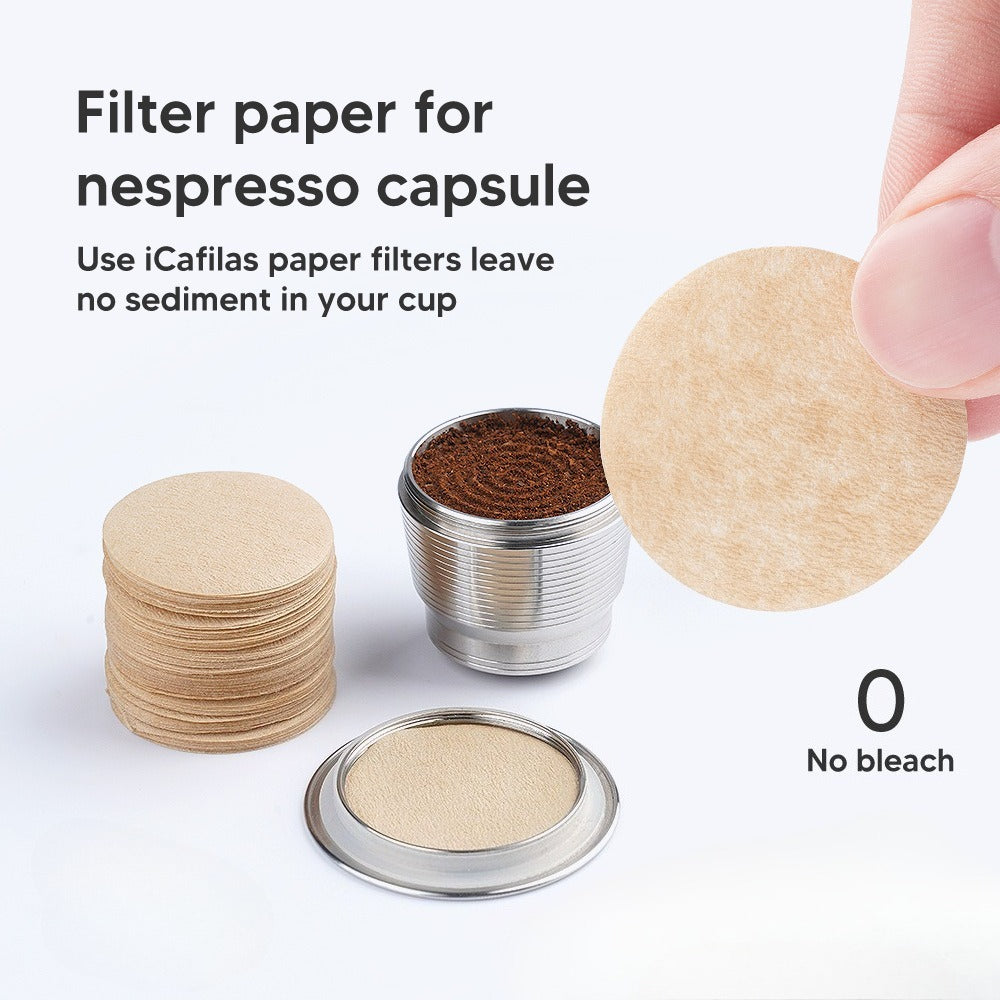 Filter Paper Coffee Powder Cover Dustproof and Easy To Clean Stainless Steel Coffee Filter Cup Nestle Capsule Filter Paper